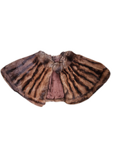 Load image into Gallery viewer, 1940s Brown Fur Cape Collar
