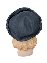 Load image into Gallery viewer, 1940s Astrakhan And Gold Thread Hat
