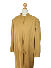 Load image into Gallery viewer, 1940s Dark Yellow Wool Swing Coat
