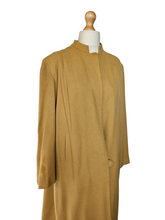 Load image into Gallery viewer, 1940s Dark Yellow Wool Swing Coat
