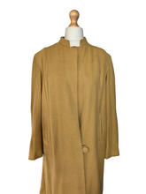 Load image into Gallery viewer, 1940s Dark Yellow Wool Swing Coat
