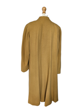 Load image into Gallery viewer, 1940s Dark Yellow Wool Swing Coat
