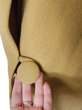 Load image into Gallery viewer, 1940s Dark Yellow Wool Swing Coat
