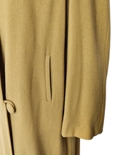 Load image into Gallery viewer, 1940s Dark Yellow Wool Swing Coat
