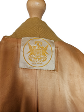 Load image into Gallery viewer, 1940s Dark Yellow Wool Swing Coat
