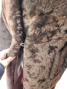 1940s Brown Beaver Lamb Fur Coat