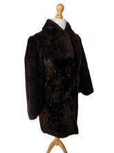 Load image into Gallery viewer, 1940s Brown Beaver Lamb Fur Coat
