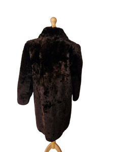 1940s Brown Beaver Lamb Fur Coat