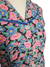 Load image into Gallery viewer, Late 1940s Pink Floral House Dress
