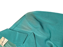 Load image into Gallery viewer, 1940s Green Gabardine Suit With Sharp Collar
