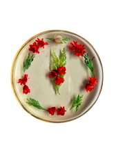 Load image into Gallery viewer, 1950s Chunky Lucite Christmas Flower Drop/Pendant
