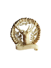 Load image into Gallery viewer, 1940s Carved Stag Deer Brooch
