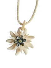 Load image into Gallery viewer, 1940s Carved Edelweiss Necklace
