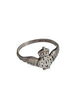 Load image into Gallery viewer, 1940s Sterling Silver World War Two RAF Ring
