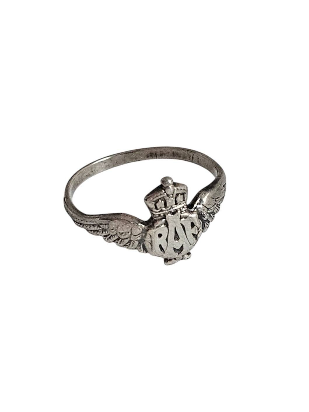 1940s Sterling Silver World War Two RAF Ring