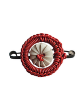 Load image into Gallery viewer, 1940s Make Do and Mend Red Wirework Brooch
