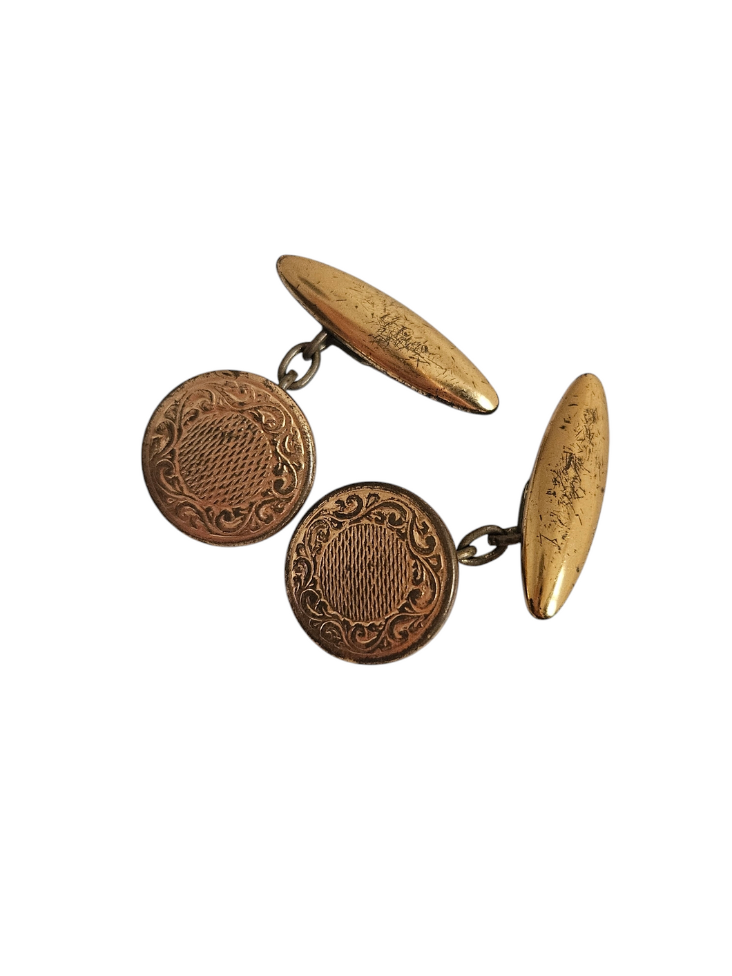 1940s Gold Tone Cufflinks