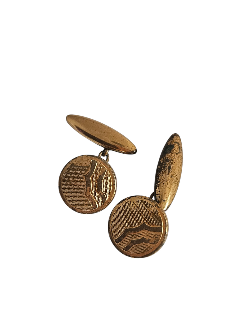 1940s Gold Tone Cufflinks