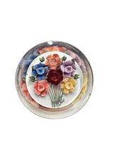 Load image into Gallery viewer, 1940s Reverse Carved Lucite Multicoloured Brooch
