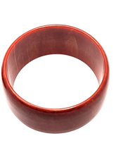 Load image into Gallery viewer, 1940s Paprika Red Marbled Chunky Bakelite Bangle
