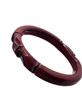 Load image into Gallery viewer, 1940s Burgundy Overdyed Galalith Bangle
