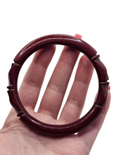 Load image into Gallery viewer, 1940s Burgundy Overdyed Galalith Bangle
