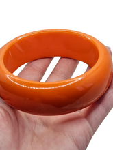 Load image into Gallery viewer, 1950s Bright Chunky Orange Bakelite Bangle
