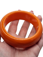 Load image into Gallery viewer, 1950s Bright Chunky Orange Bakelite Bangle
