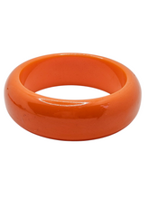 Load image into Gallery viewer, 1950s Bright Chunky Orange Bakelite Bangle
