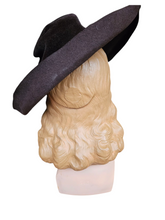 Load image into Gallery viewer, 1940s Brown Peachskin/Velvet Fedora Hat
