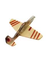 Load image into Gallery viewer, 1940s Rare World War Two Lucite Celluloid Plane Brooch
