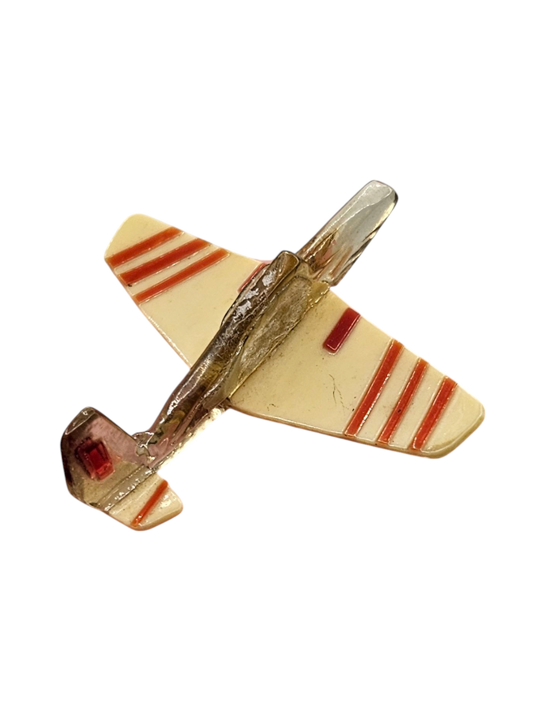 1940s Rare World War Two Lucite Celluloid Plane Brooch