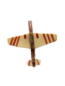 1940s Rare World War Two Lucite Celluloid Plane Brooch