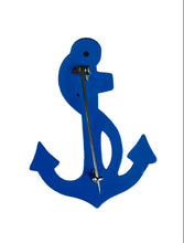 Load image into Gallery viewer, 1940s Blue Celluloid Anchor Brooch
