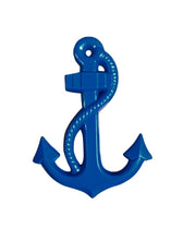 Load image into Gallery viewer, 1940s Blue Celluloid Anchor Brooch
