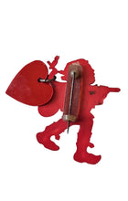 Load image into Gallery viewer, 1940s Rare Celluloid Valentine&#39;s Hiker Brooch
